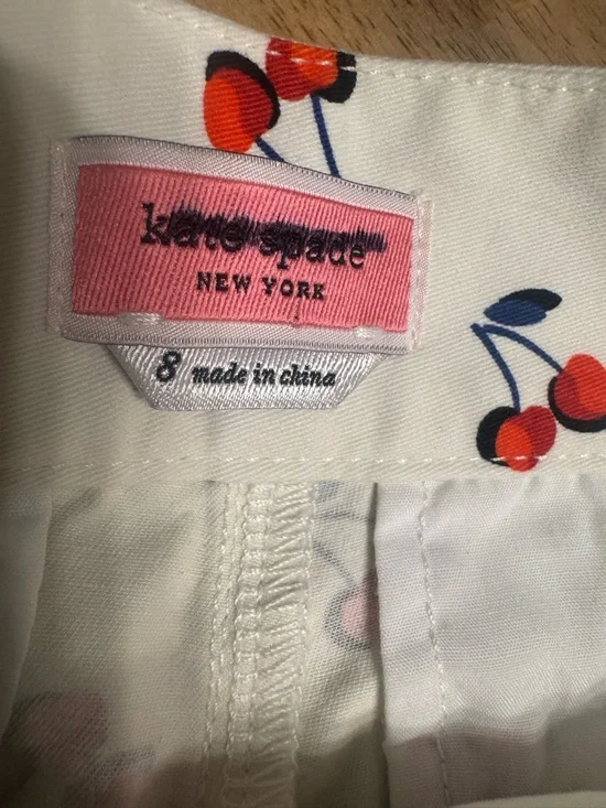 Kate Spade Cherry Print Women’s Shorts - Picture 4 of 4
